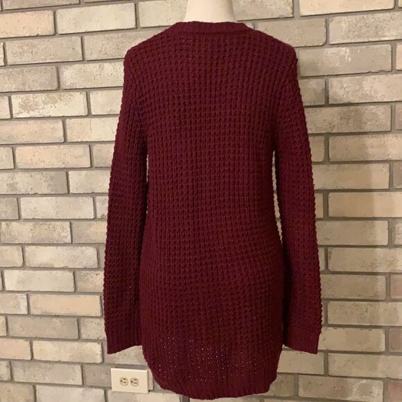 3for$20 oversized sweater burgundy small - Picture 3 of 4